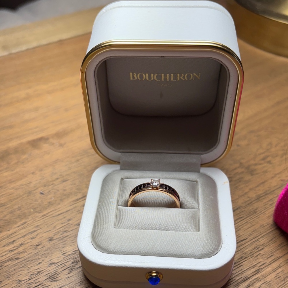 Gold and Black Women's Ring